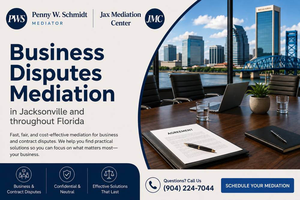 Business Dispute Mediation Jacksonville, FL-  Jax Mediation Center 